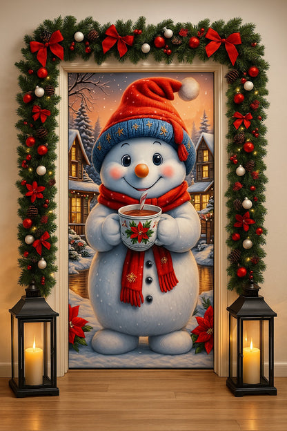 Fundas Navideñas ultra HD Para Puerta 2M X 1M Transforma tu puerta en segundos y dale a tu hogar el espíritu navideño que se merece 🎁 Últimos días con precio de lanzamiento