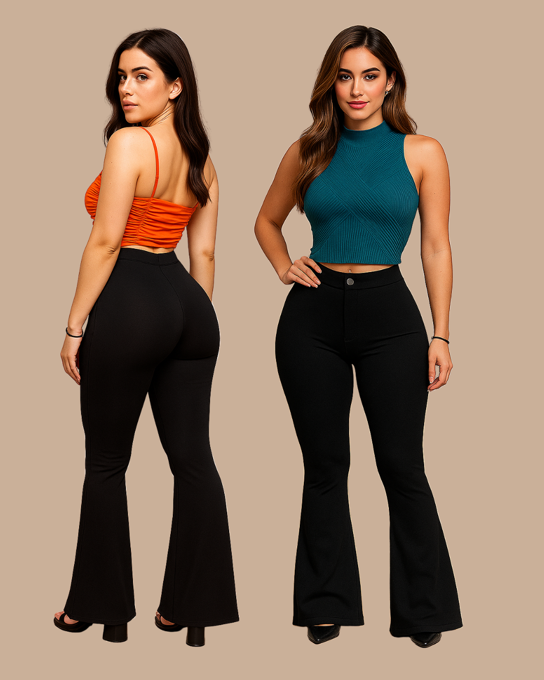 LegginPush™ botacampana con faja interna de compresión para esconder rollitos, realzar glúteos y moldear tu figura 🎁 últimas unidades con descuento