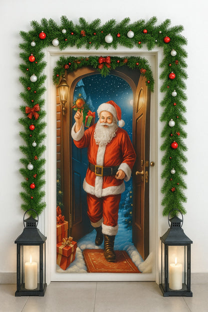 Fundas Navideñas ultra HD Para Puerta 2M X 1M Transforma tu puerta en segundos y dale a tu hogar el espíritu navideño que se merece 🎁 Últimos días con precio de lanzamiento