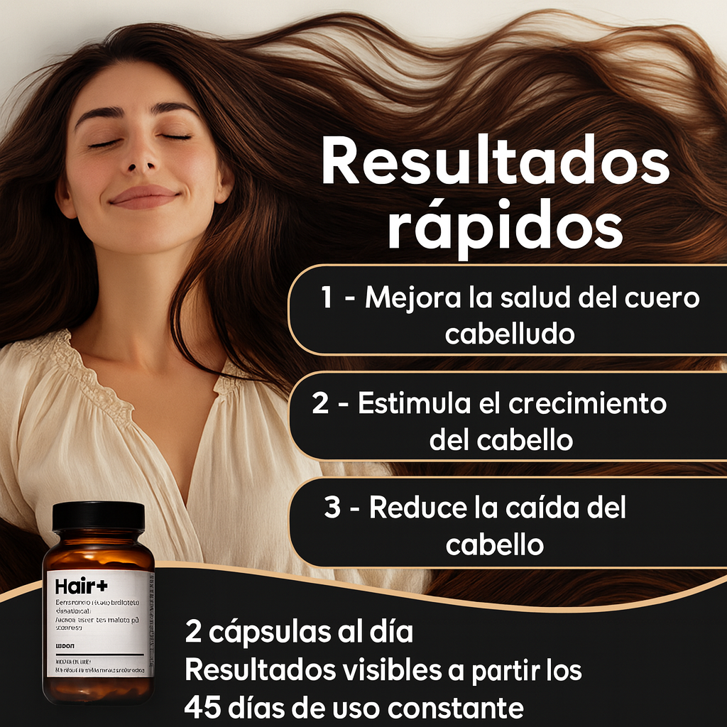 Suplemento en capsulas X60 unidades para el crecimiento y fortalecimiento del cabello - Resultados a partir del segundo mes - Solo por hoy con 50% de descuento