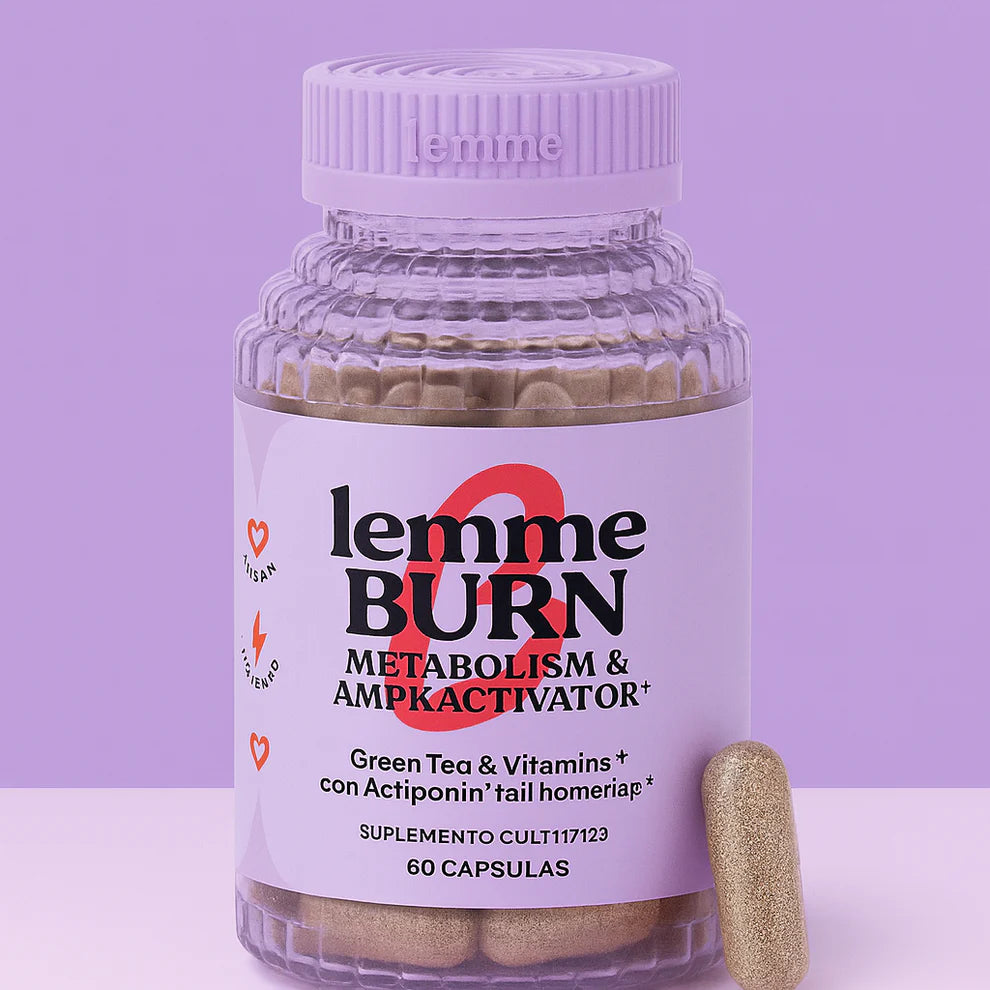 Lemme Burn X 60 unidades - Quemador de grasa y activador AMPK para activar el metabolismo, reducir grasa abdominal y lucir un cuerpo más delgado