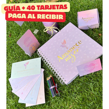 GUÍA AMANECE MI SER - FINANZAS, HÁBITOS Y PROPÓSITO 🎁SOLO POR HOY TE OBSEQUIAMOS 40 TARJETAS CON PORTATARJETAS